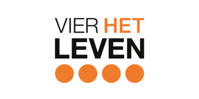 Vier het leven logo